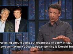 Seth Meyers reacts to Trump’s condemnation of bill to release Epstein files
