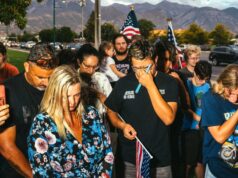 Scenes From Charlie Kirk’s Spontaneous Memorial in Utah