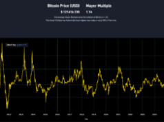 Bitcoin Holds Firm At 121K With Mayer Multiple Indicator Forecasting $180k Potential
