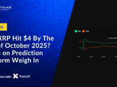 Will XRP Reach $4 By End of Oct 2025? Sentiment Divided on Prediction Platform