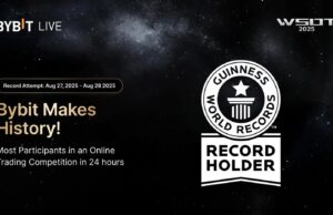 Bybit’s WSOT Achieves New GUINNESS WORLD RECORDS™ Title With Highest Number Of Online Trading Participants In A Day
