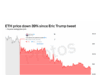 ETH down 39% since Eric Trump tweet