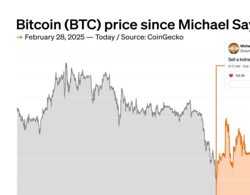 Bitcoin crashed below Michael Saylor’s ‘sell your kidney’ price