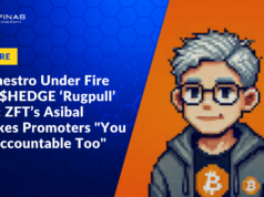 BitMaestro Under Fire Over $HEDGE ‘Rugpull’ Links and Quits; ZFT’s Asibal Rebukes Promoters “You Are Accountable Too”
