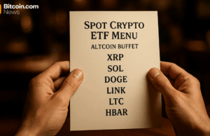 ETF Floodgates Open: XRP, SOL, LTC, HBAR, DOGE, and LINK Give Investors a Menu of Altcoin Madness
