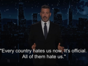 Jimmy Kimmel recaps first year of Trump’s presidency with embarrassing montage