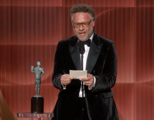 Seth Rogen pays a moving tribute to Catherine O’Hara during Actor Awards