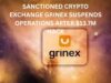 Sanctioned crypto exchange Grinex suspends operations after $13.7M hack