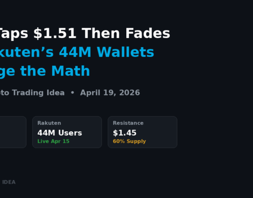 XRP Taps $1.51 Then Fades — Rakuten’s 44M Wallets Change the Math