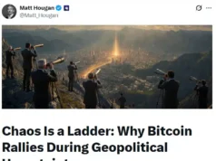 Bitwise Says Global Conflict Could Expand Bitcoin Market Beyond Gold: Is That Plausible?