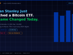 Morgan Stanley Launches Spot Bitcoin ETF MSBT — $34M Day One