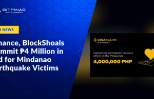 Binance Charity, BlockShoals Commit ₱4 Million in Aid for Mindanao Earthquake Victims