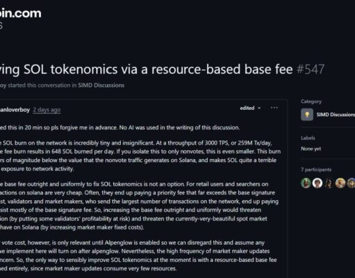 Solana Prepares for a Massive Tokenomics Overhaul to Slash Network Inflation