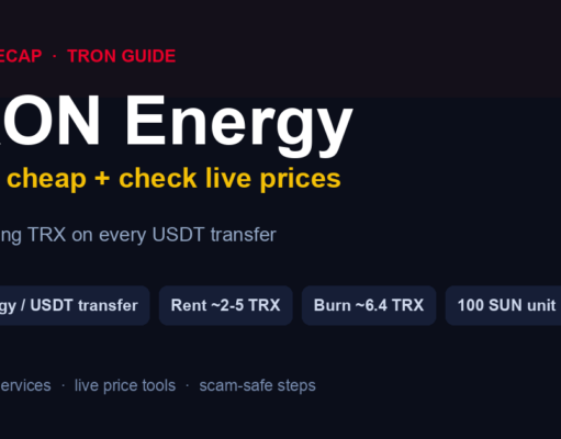 TRON Energy: Rent It Cheap & Check Prices 2026