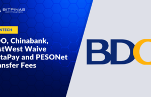 BDO, Chinabank, EastWest Waive InstaPay and PESONet Transfer Fees