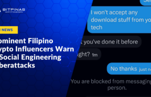 Prominent Filipino Crypto Influencers Warn of Social Engineering Cyberattacks