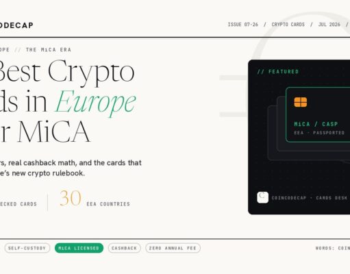 10 Best Crypto Cards in Europe 2026 (MiCA-Ready)