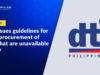 DTI Issues Guidelines for Gov’t Procurement of Tech (such as Blockchain) That are Unavailable Locally
