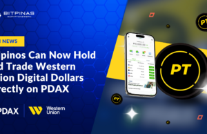 Filipinos Can Now Hold and Trade Western Union Digital Dollars Directly on PDAX