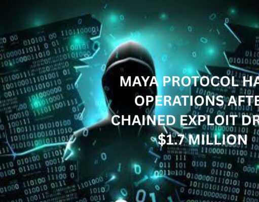 Maya Protocol halts operations after chained Exploit Drains $1.7 Million