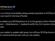 Bitcoin Lightning Nodes Hit as BTCPay Signals Emergency 2.4.2 Fix