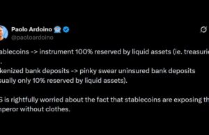Tether CEO Slams BIS Over Tokenized Bank Deposit Push