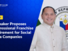 Lawmaker Proposes Congressional Franchise Requirement for Social Media Companies