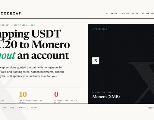 Best Ways to Swap USDT TRC20 to XMR (2026 Rates & KYC)