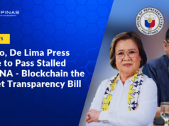 Aquino, De Lima Press House to Pass Stalled CADENA – Blockchain the Budget Transparency Bill