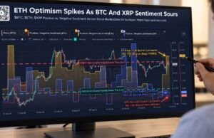 Bitcoin and XRP Sentiment Turn Fearful as Ethereum Draws Bullish Buzz